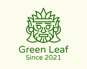 Aztec Leaf Mask logo design