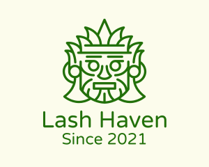 Aztec Leaf Mask logo design