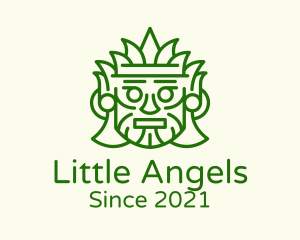 Aztec Leaf Mask logo design