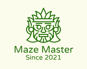 Aztec Leaf Mask logo design