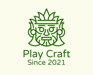 Aztec Leaf Mask logo design