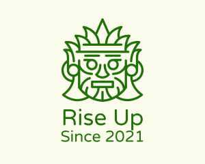 Aztec Leaf Mask logo design