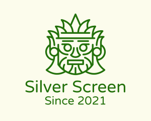 Cultural - Aztec Leaf Mask logo design