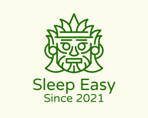 Aztec Leaf Mask logo design