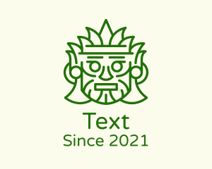 Aztec Leaf Mask logo design