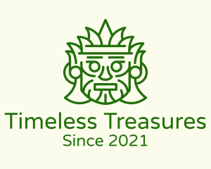 Historical - Aztec Leaf Mask logo design