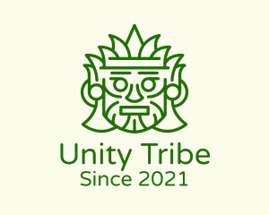 Tribe - Aztec Leaf Mask logo design