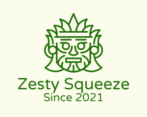 Aztec Leaf Mask logo design