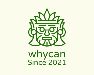 Ancient-tribe - Aztec Leaf Mask logo design