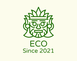 Aztec Leaf Mask logo design