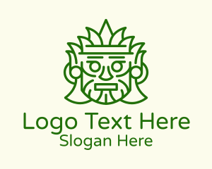 Aztec Leaf Mask Logo