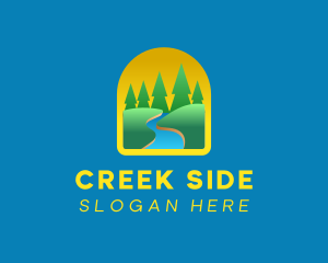 Creek - Nature River Forest logo design