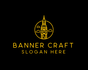 Big Ben Clock Tower logo design