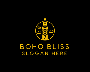 Big Ben Clock Tower logo design