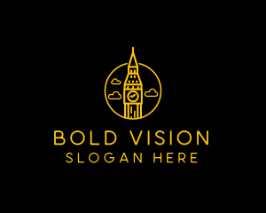 Big Ben Clock Tower logo design