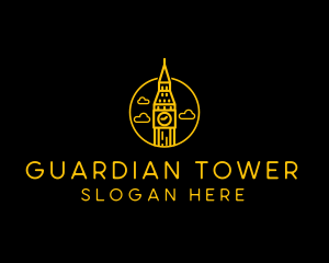 Big Ben Clock Tower logo design