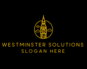 Big Ben Clock Tower logo design