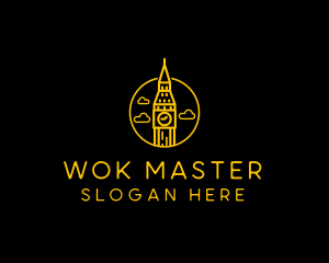 Big Ben Clock Tower logo design