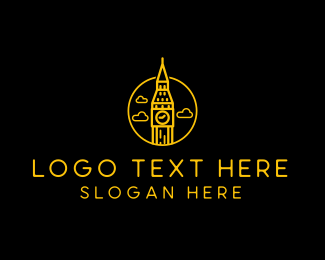 Big Ben Clock Tower Logo