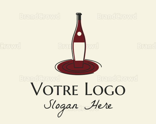 Elegant Wine Bottle Logo