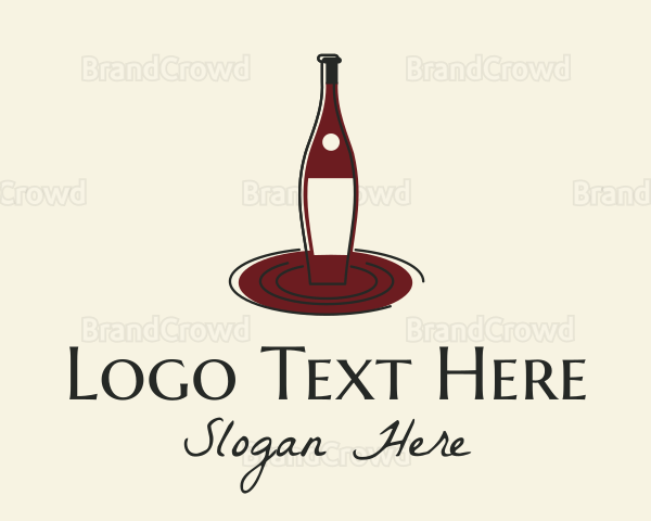 Elegant Wine Bottle Logo