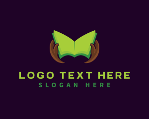 Library - Book Knowledge Reading logo design