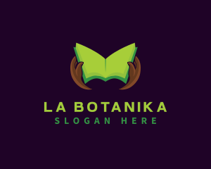 Writing - Book Knowledge Reading logo design