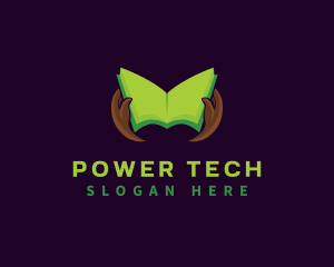 Learning - Book Knowledge Reading logo design