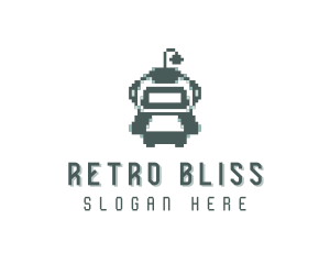 Nostalgia - Pixel Robotics Arcade logo design