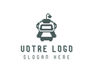 Pixel Robotics Arcade logo design