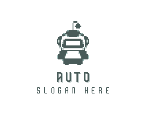 Robotics - Pixel Robotics Arcade logo design