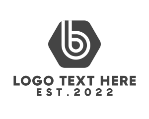 Letter B - Hexagon Letter B logo design