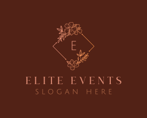 Events - Stylish Floral Event Planner logo design