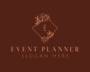 Stylish Floral Event Planner logo design