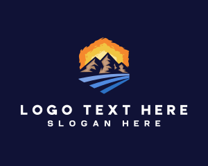 Camping Grounds - Outdoor Mountain Adventure logo design