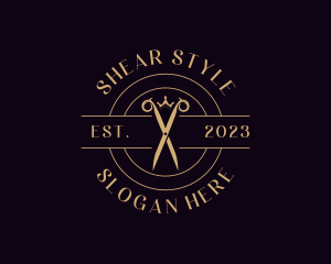 Luxury Tailoring Scissors  logo design