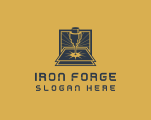 Ironwork - Laser Machine Ironwork logo design