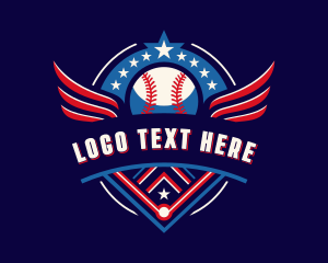 League - Baseball Varsity League logo design