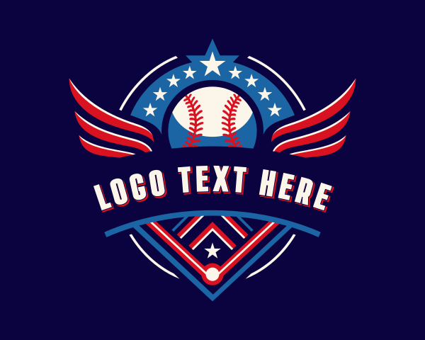 League - Baseball Varsity League logo design