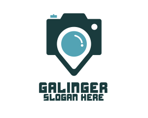 Cameraman - Blue Pin Media App logo design