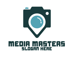 Media - Blue Pin Media App logo design