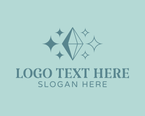 Gem - Sparkling Crystal Fashion logo design