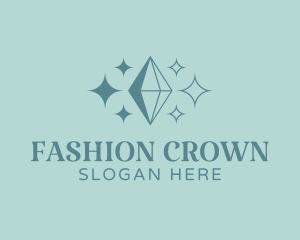 Sparkling Crystal Fashion logo design