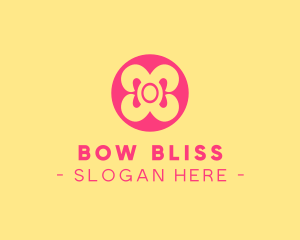Bow - Simple Ribbon Button logo design