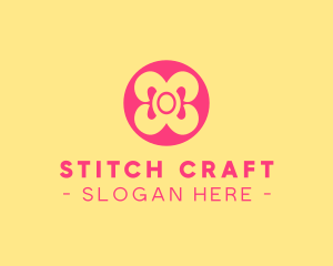 Dressmaking - Simple Ribbon Button logo design