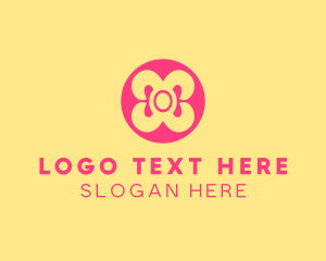 Simple Ribbon Button  Logo