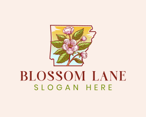 Arkansas Apple Blossom logo design