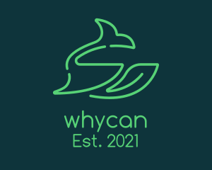 Habitat - Whale Leaf Nature Wilderness logo design