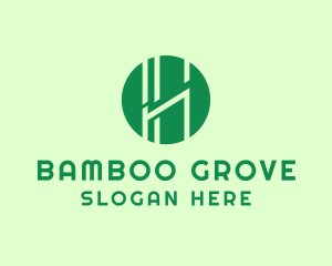 Bamboo - Natural Bamboo Letter H logo design