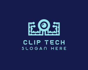 Lens Tech Octopus logo design